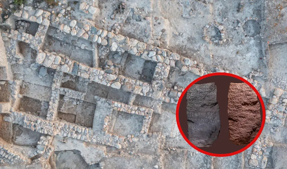 La losa de basalto, con una inscripción detallada en griego, ha revelado valiosa información histórica. Foto: Composición LR.
