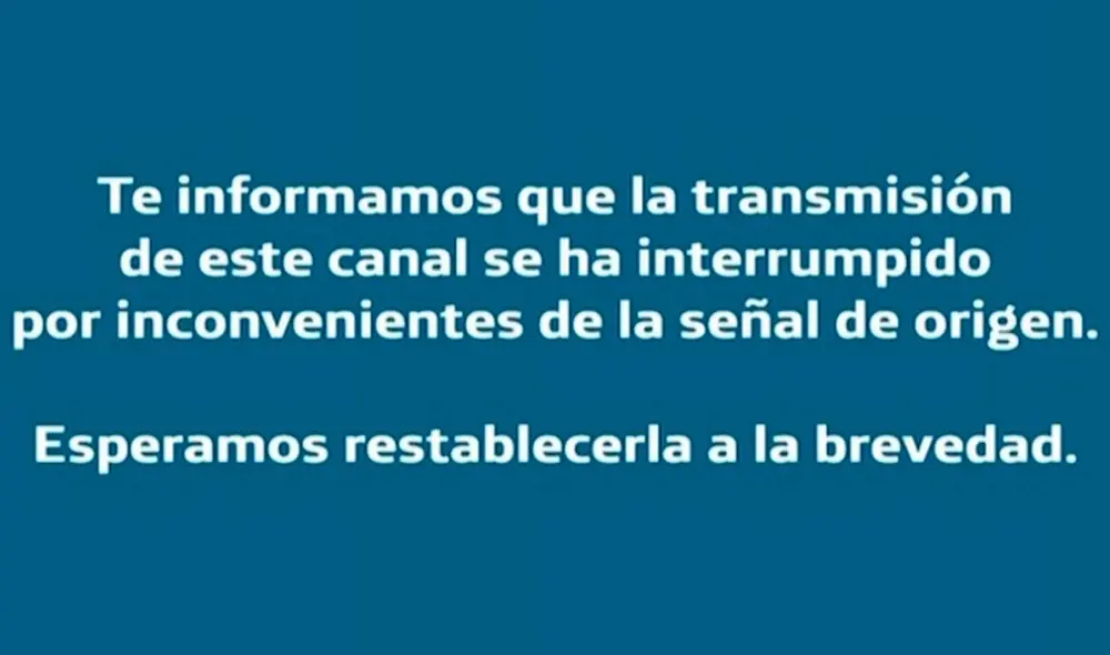 Panamericana Televisión se quedó sin señal. Foto: Captura Panamericana