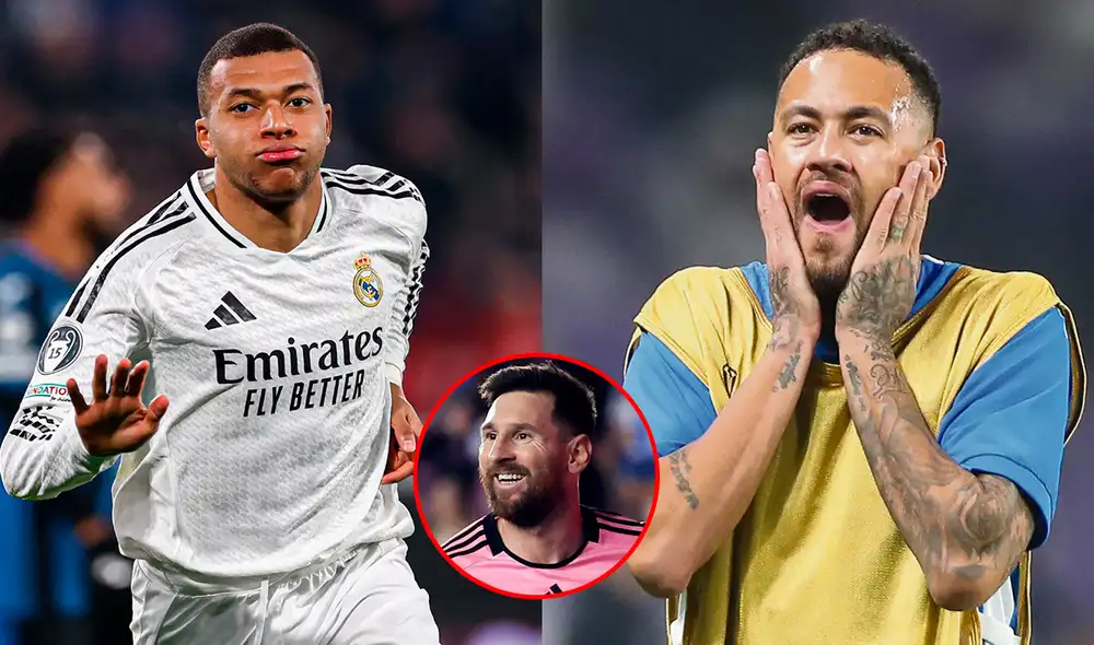 Kylian Mbappé, Lionel Messi y Neymar jugaron juntos en PSG entre 2021 y 2023. Foto: composición de LR/AFP