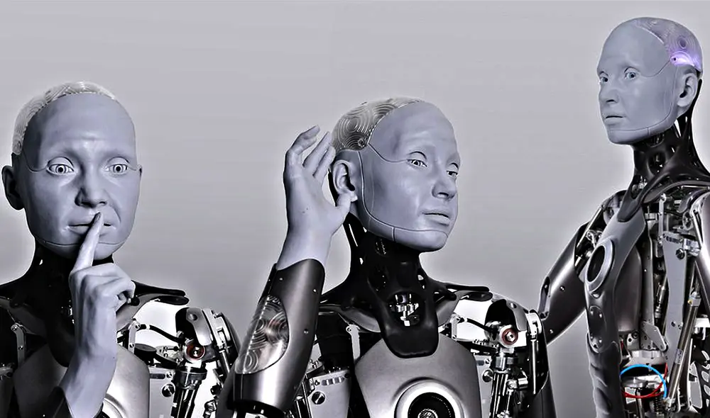 Ameca es un robot humanoide avanzado que fue diseñado para interactuar de forma natural con los humanos. Foto: Techsauce.