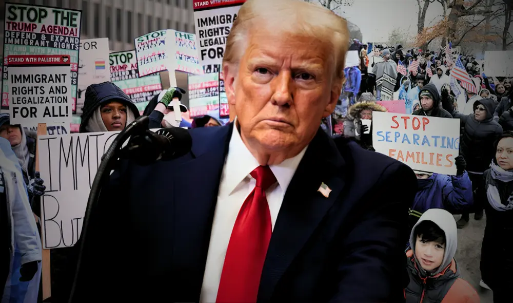 La orden ejecutiva firmada por Donald Trump introduce restricciones sin precedentes al derecho de ciudadanía por nacimiento en Estados Unidos. Foto: composición LR/Los Angeles Times La orden ejecutiva firmada por Donald Trump introduce restricciones sin precedentes al derecho de ciudadanía por nacimiento en Estados Unidos. Foto: composición LR/Los Angeles Times
