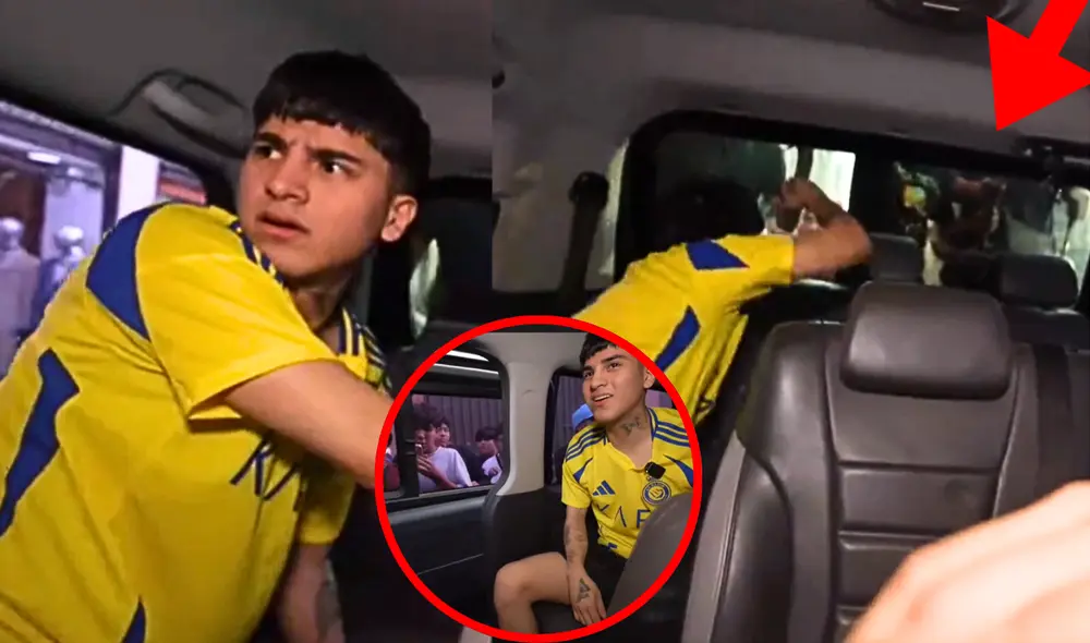 Cristorata fue abordado bruscamente por fans. Foto: Composición LR/Captura TikTok