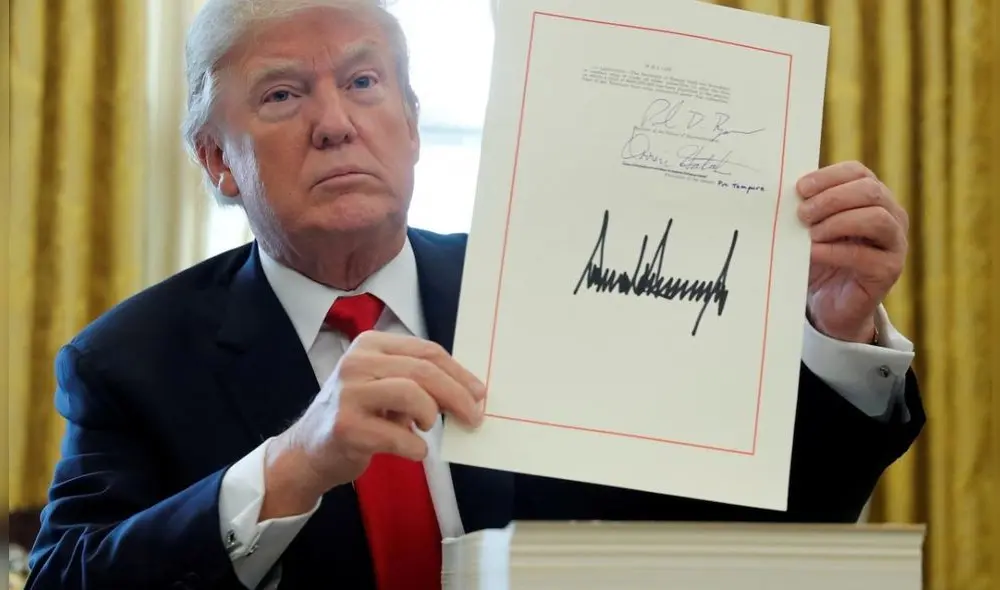 En noviembre del 2024, Trump anunció aranceles especiales a las importaciones de México, Canadá y China. Foto: El HuffPost. En noviembre del 2024, Trump anunció aranceles especiales a las importaciones de México, Canadá y China. Foto: El HuffPost.