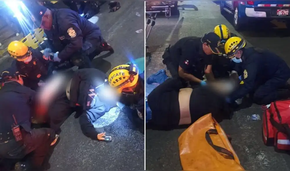 Víctimas de choque fueron llevadas a clínica cercana para ser atendidas. Foto: Difusión