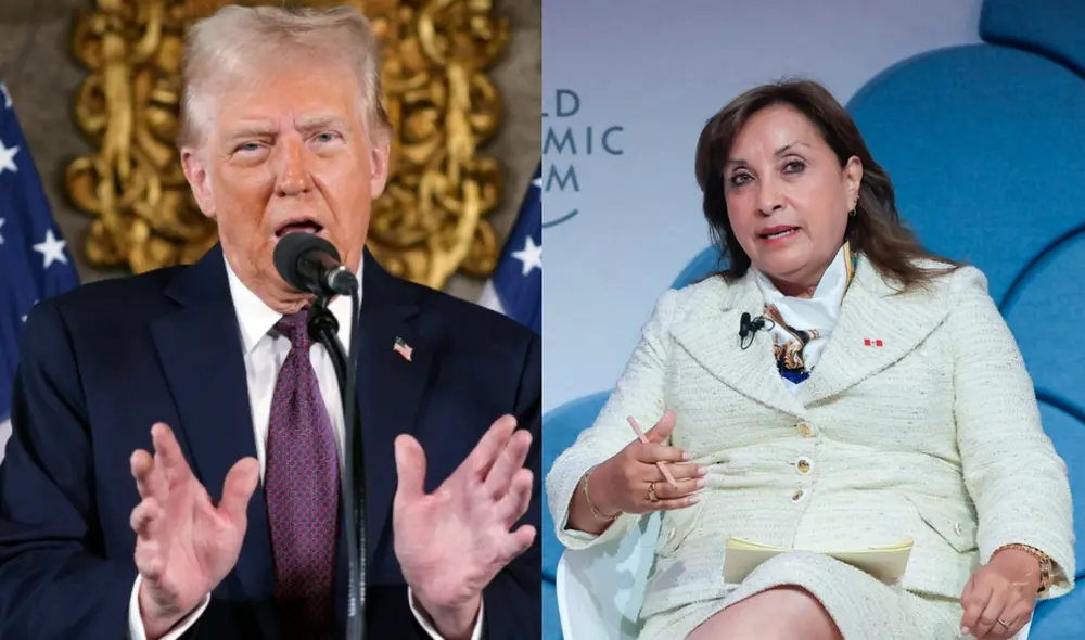 Dina Boluarte durante el Foro Económico Mundial ignoró sus casos de corrupción. Foto: composición La República. Dina Boluarte durante el Foro Económico Mundial ignoró sus casos de corrupción. Foto: composición La República.