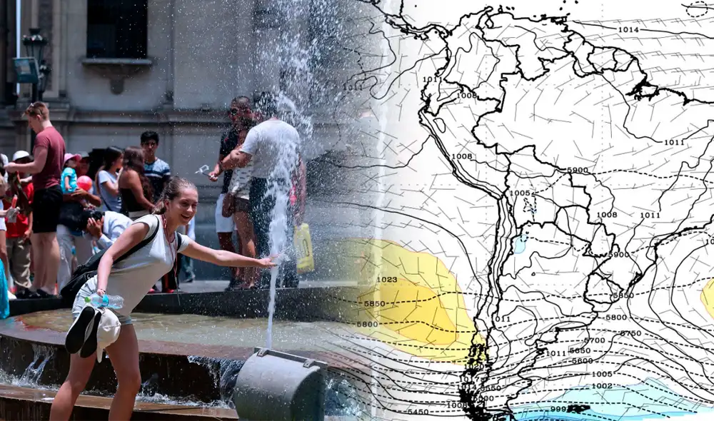 Anticiclón del Pacífico Sur impactará a la costa peruana hasta el 25 de enero. Foto: composición LR