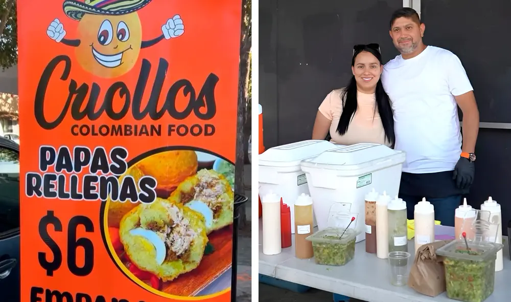 Alexander Hernández, oriundo de Santander, encontró en los fritos colombianos una buena forma de negocio. Foto: composición LR/Instagram de Criollos Colombian Food