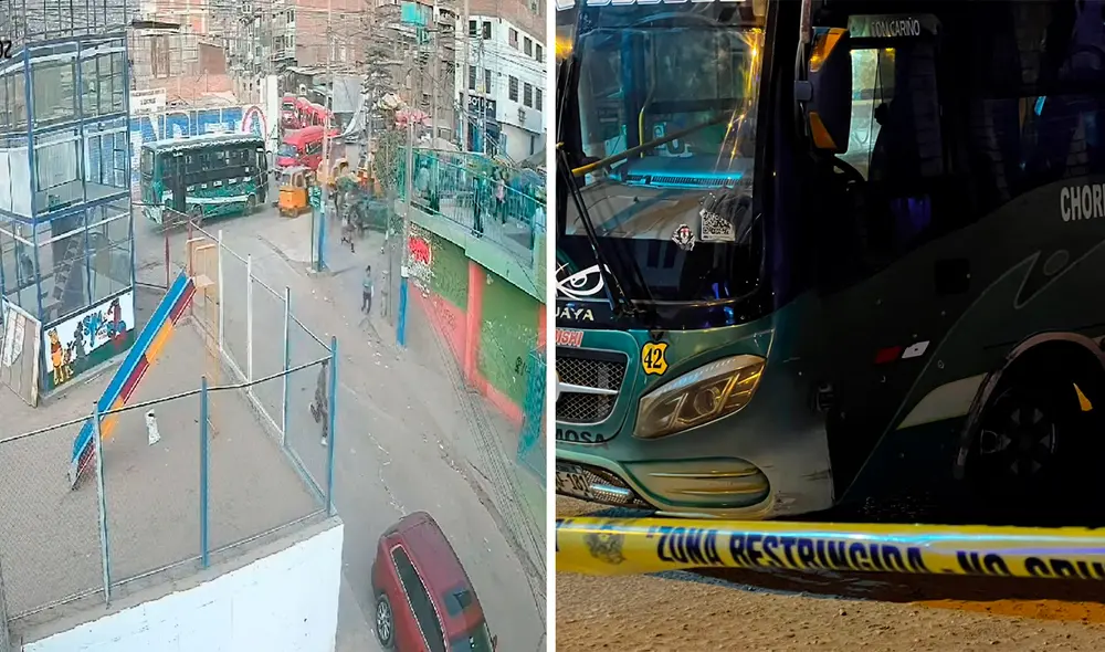 La menor y su madre se disponían a descender del bus durante el ataque. Foto: composición LR