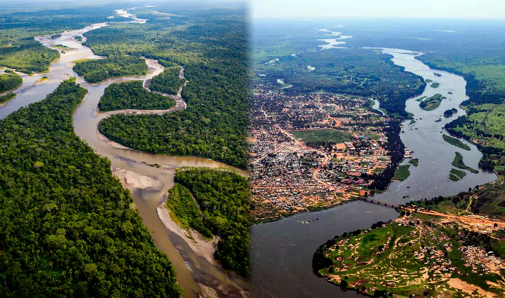 El Amazonas es el río más caudaloso del planeta, vital para la biodiversidad de Sudamérica, mientras que el Nilo sigue siendo clave para la agricultura e historia en Egipto. Foto: composición LR/Fernando Alonso/EFE.