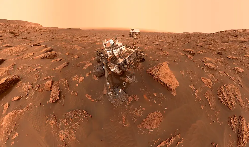 El rover Curiosity identificó estructuras geológicas similares a los que se encuentran en lechos arenosos de lagos y playas de la Tierra. Foto: NASA