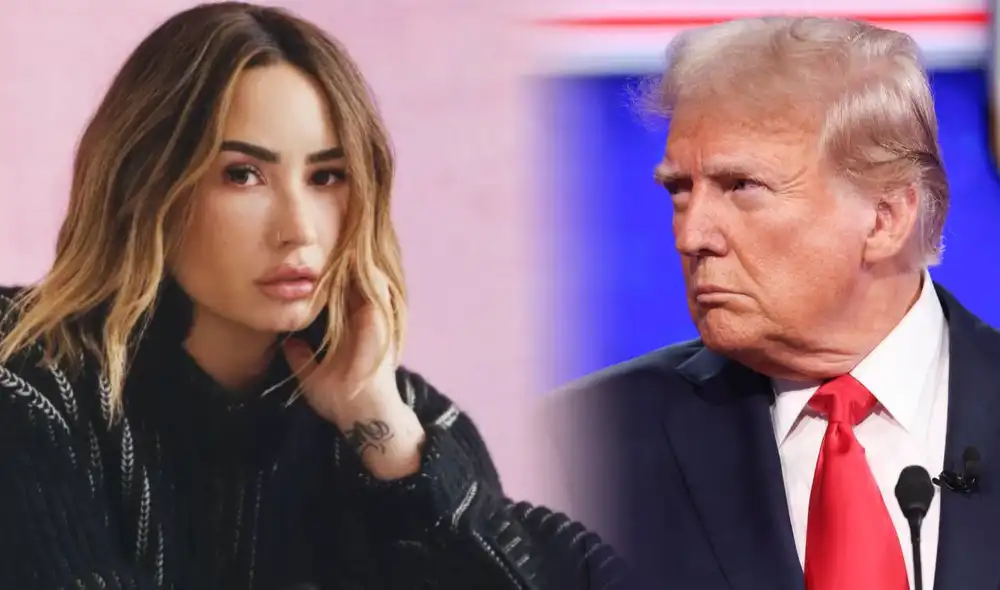 Demi Lovato en contra de la política de Trump de eliminar el género no binario. Foto: composición LR/ Billboards