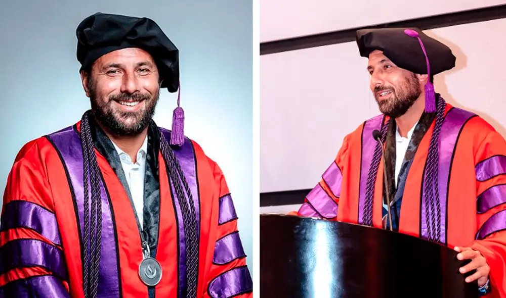 Claudio Pizarro recibió distinción de una reconocida universidad peruana. Foto: composición LR/captura de UPC