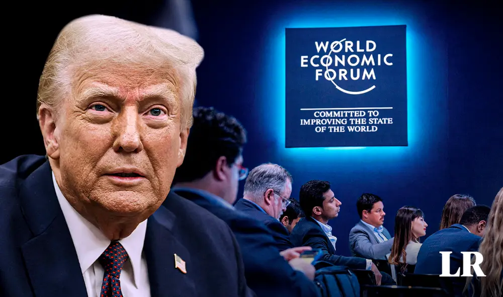 Donald Trump hizo acto de presencial virtual en el WEF. Foto: La República/WEF Donald Trump hizo acto de presencial virtual en el WEF. Foto: La República/WEF
