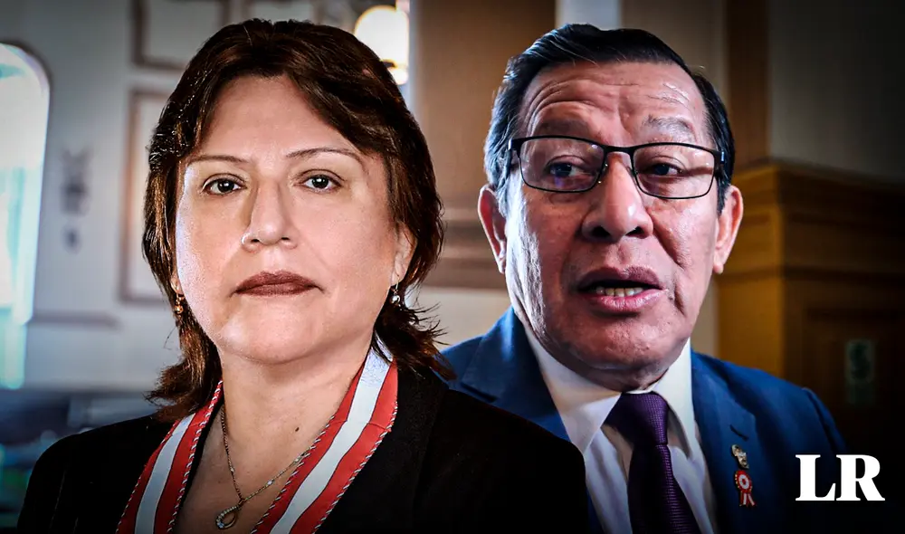 Eduardo Salhuana en contra de la fiscal de la Nación. Foto: composiciónLR/difusión Eduardo Salhuana en contra de la fiscal de la Nación. Foto: composiciónLR/difusión