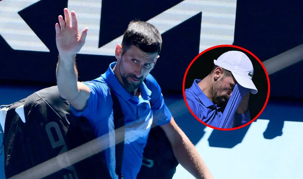 Novak Djokovic se habría retirado del Australian Open debido a una lesión que no puede superar: “Estoy frustrado y decepcionado”. Foto: composición LR/AFP