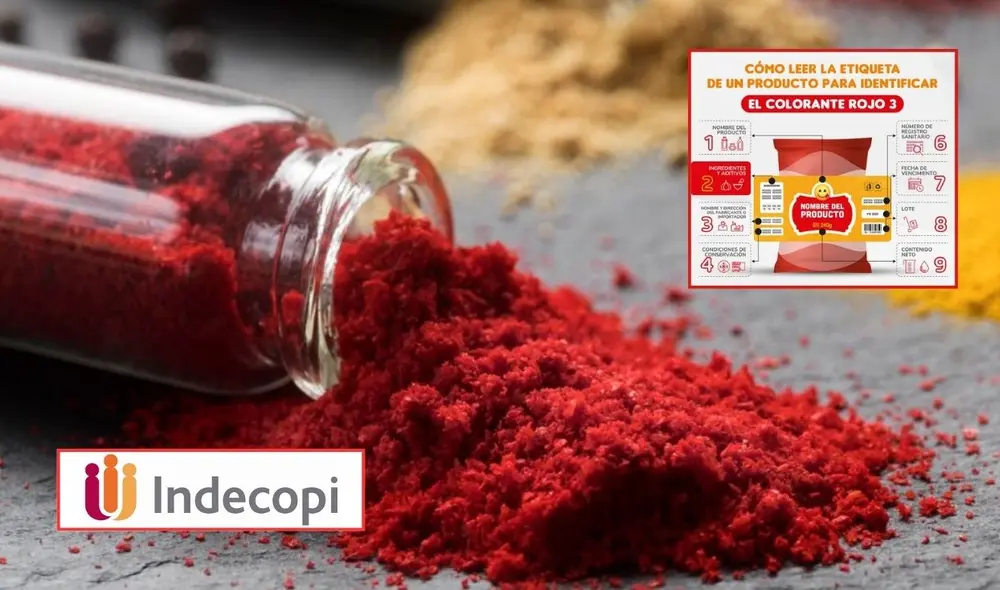 La alerta sobre el colorante rojo N°. 3 se emitió luego de su prohibición por parte de la FDA. Foto: Freepik/Indecopi