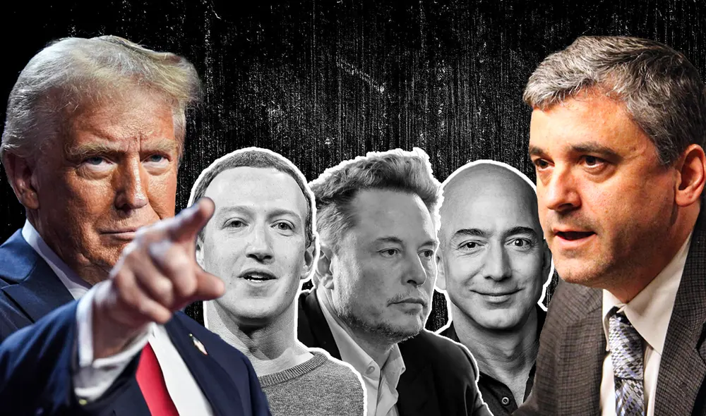 Levitsky brindó una entrevista a diario español para analizar el rol de los multimillonarios en el gobierno de Trump. Fuente: Composición LR. Créditos: Ariana Espinoza Levitsky brindó una entrevista a diario español para analizar el rol de los multimillonarios en el gobierno de Trump. Fuente: Composición LR. Créditos: Ariana Espinoza