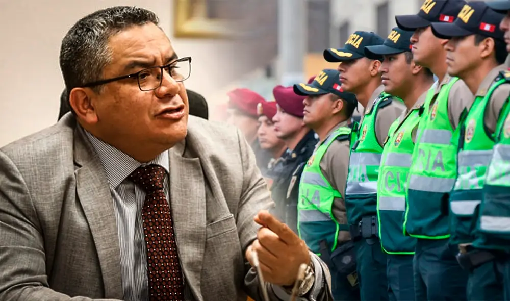 Juan José Santiváñez compara a la PNP con las organizaciones criminales. Foto: composición LR Juan José Santiváñez compara a la PNP con las organizaciones criminales. Foto: composición LR