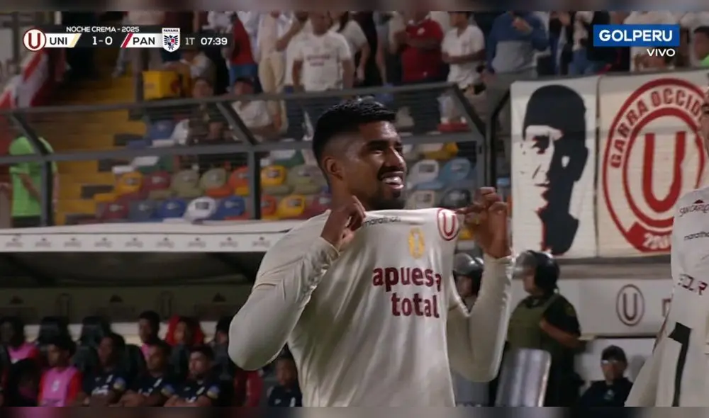 Paolo Reyna es titular en el Universitario vs Panamá. Foto: captura de GOLPERU