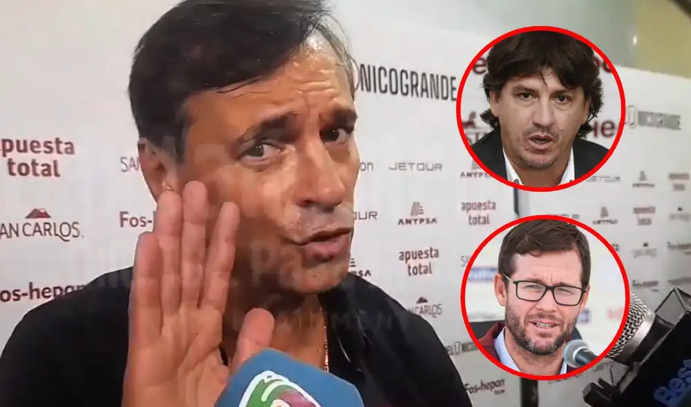 Fabián Bustos llegó a Universitario a inicios de 2024 por gestión de Jean Ferrari y Manuel Barreto ante la salida de Jorge Fossati. Foto: composición LR/captura/Andina/Universitario Fabián Bustos llegó a Universitario a inicios de 2024 por gestión de Jean Ferrari y Manuel Barreto ante la salida de Jorge Fossati. Foto: composición LR/captura/Andina/Universitario