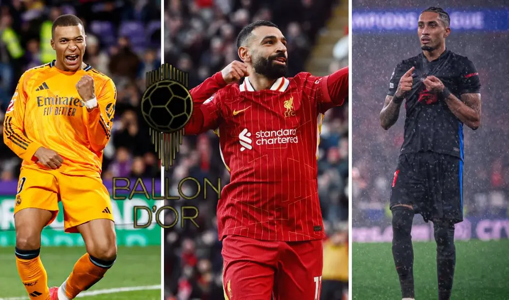 Mbappé, Salah y Raphinha están teniendo grandes temporadas con sus clubes. Foto: composición GLR