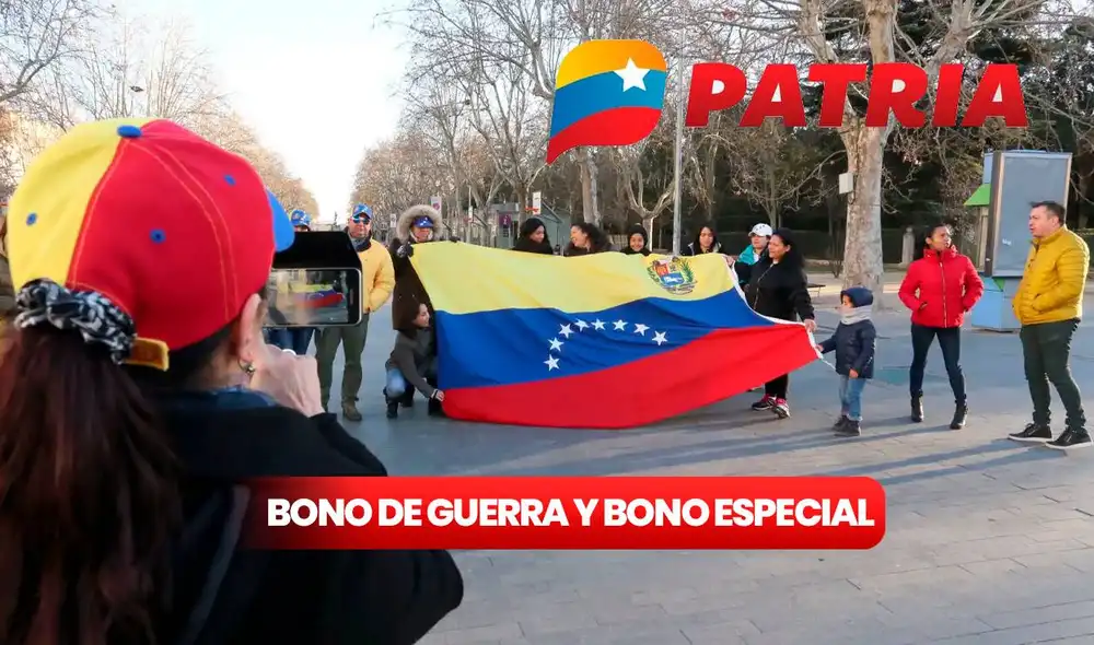 El Segundo Bono Especial y el Bono de Guerra son depositados todos los meses a través del Sistema Patria. Foto: composición LR/CNN/Patria El Segundo Bono Especial y el Bono de Guerra son depositados todos los meses a través del Sistema Patria. Foto: composición LR/CNN/Patria