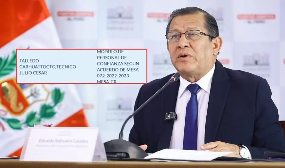 Funcionario de confianza de Eduardo Salhuana habría publicado el polémico tuit | Composición: LR. Funcionario de confianza de Eduardo Salhuana habría publicado el polémico tuit | Composición: LR.