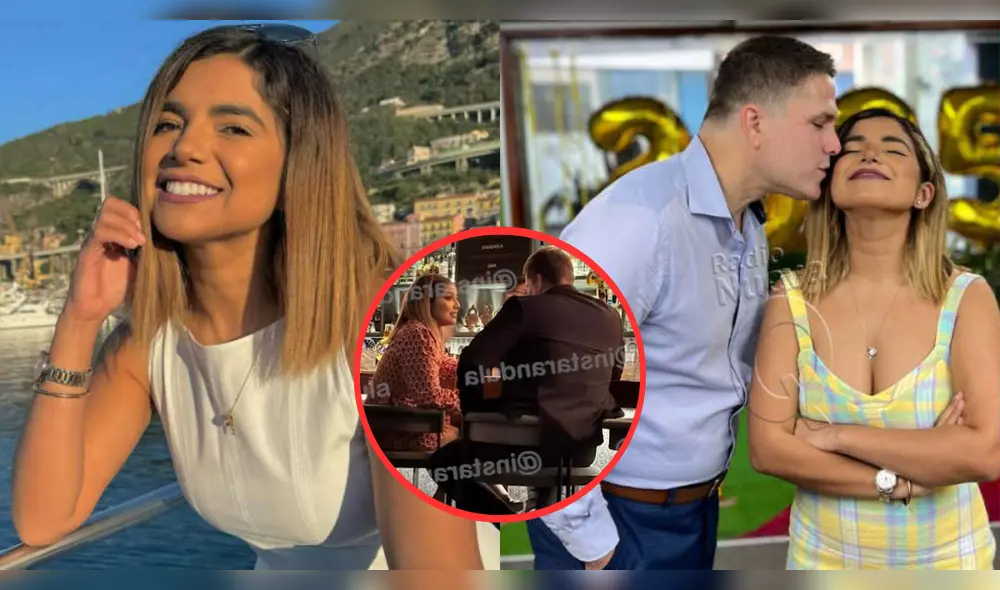 Susana Alvarado fue captada junto a Paco Bazán en una salida nocturna. Foto: Composición LR/Instagram/Radio Nueva Q