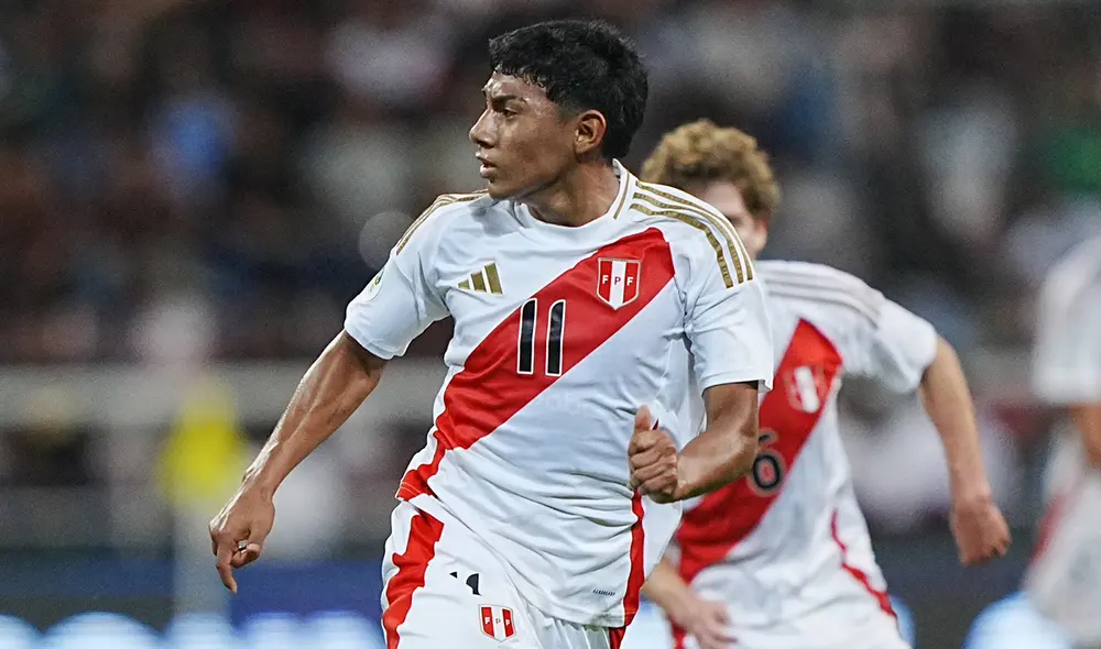 Maxloren Castro es uno de los jugadores más jóvenes de la selección peruana sub-20. Foto: FPF