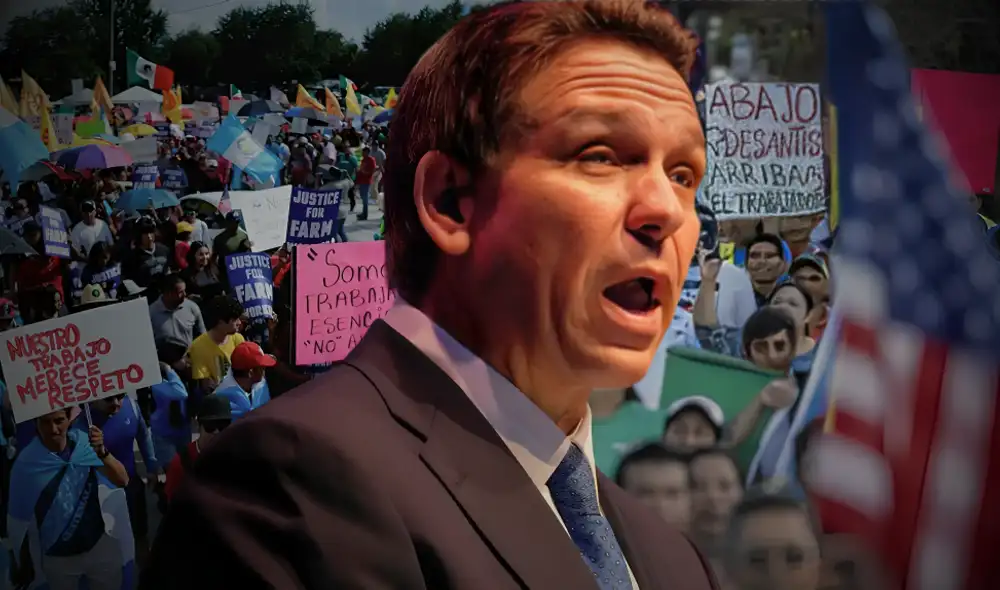 Las nuevas leyes firmadas por Ron DeSantis representan un desafío significativo para los inmigrantes indocumentados en Florida. Foto: composición LR/AP Las nuevas leyes firmadas por Ron DeSantis representan un desafío significativo para los inmigrantes indocumentados en Florida. Foto: composición LR/AP