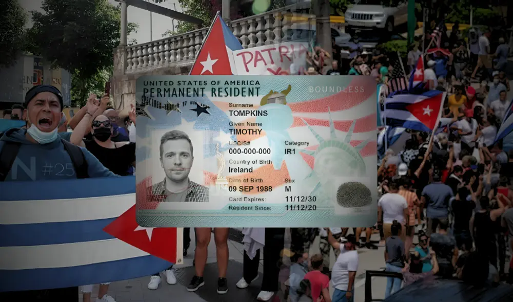 Los inmigrantes cubanos pueden ampararse bajo la Ley de Ajuste Cubano para tener la Green Card en Estados Unidos. Foto: composición LR/difusión