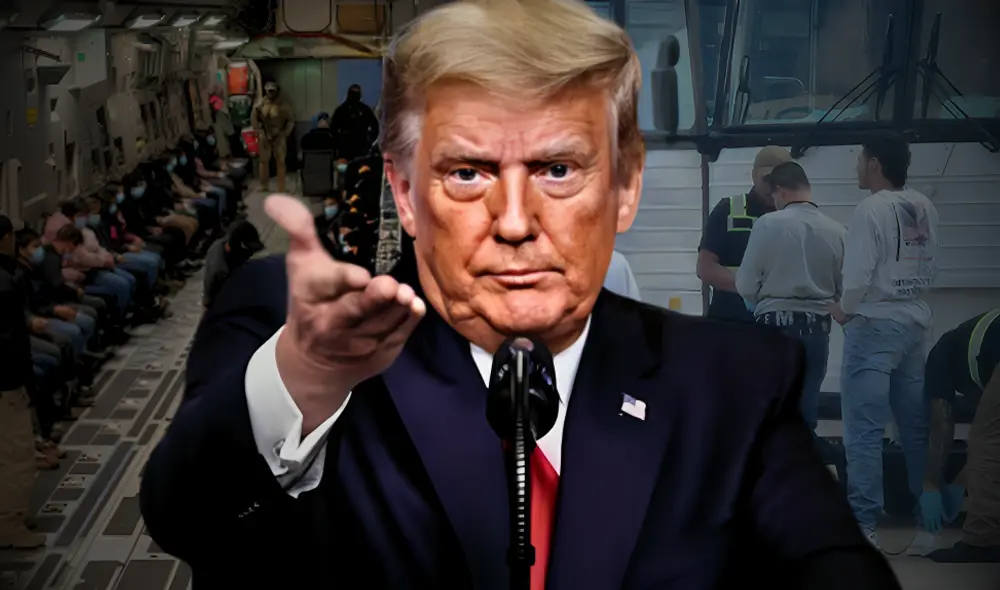 ICE indica que las deportaciones masivas de Donald Trump se están realizando con el apoyo de varias agencias federales. Foto: composición LR/AFP ICE indica que las deportaciones masivas de Donald Trump se están realizando con el apoyo de varias agencias federales. Foto: composición LR/AFP