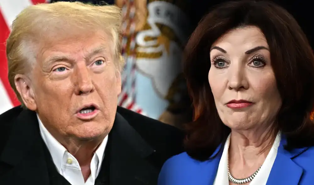 Nueva York es una de las 'ciudades santuario' amenazadas por Trump. Foto: composición LR/AFP/New York Post