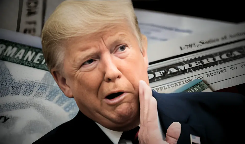 Donald Trump eliminó la exigencia de la vacuna contra el covid-19 en la solicitud de la Green Card. Foto: composición LR/AFP