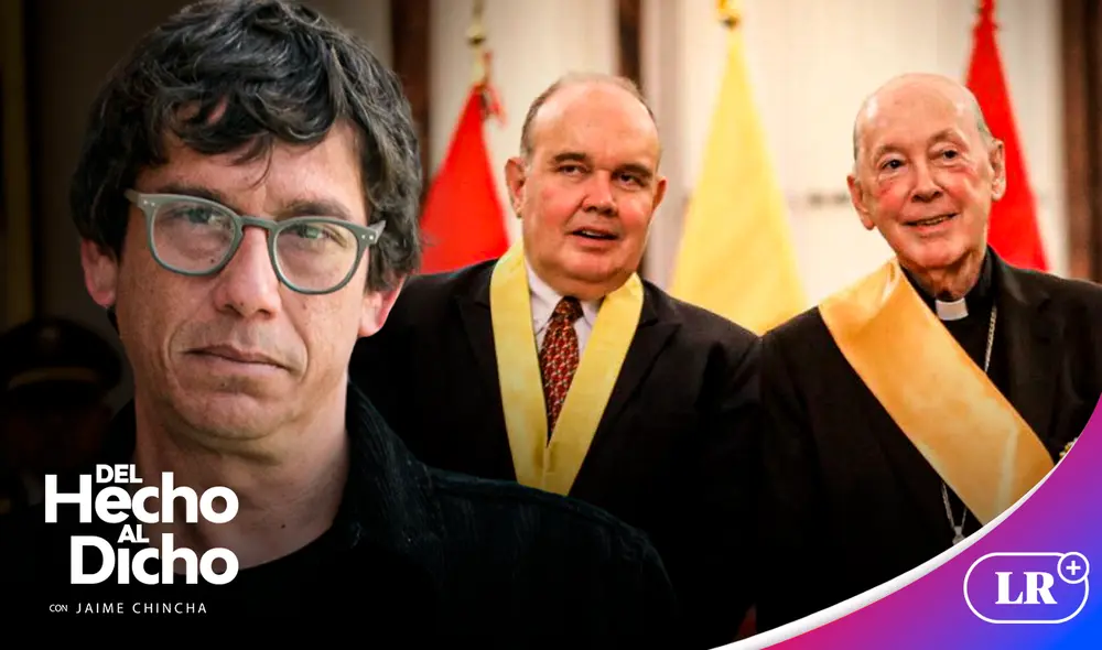 Jaime Chincha criticó a López Aliaga por respaldar a Cipriani y le exige retirar condecoración. | Composición: Jazmín Ceras / La República. Jaime Chincha criticó a López Aliaga por respaldar a Cipriani y le exige retirar condecoración. | Composición: Jazmín Ceras / La República.