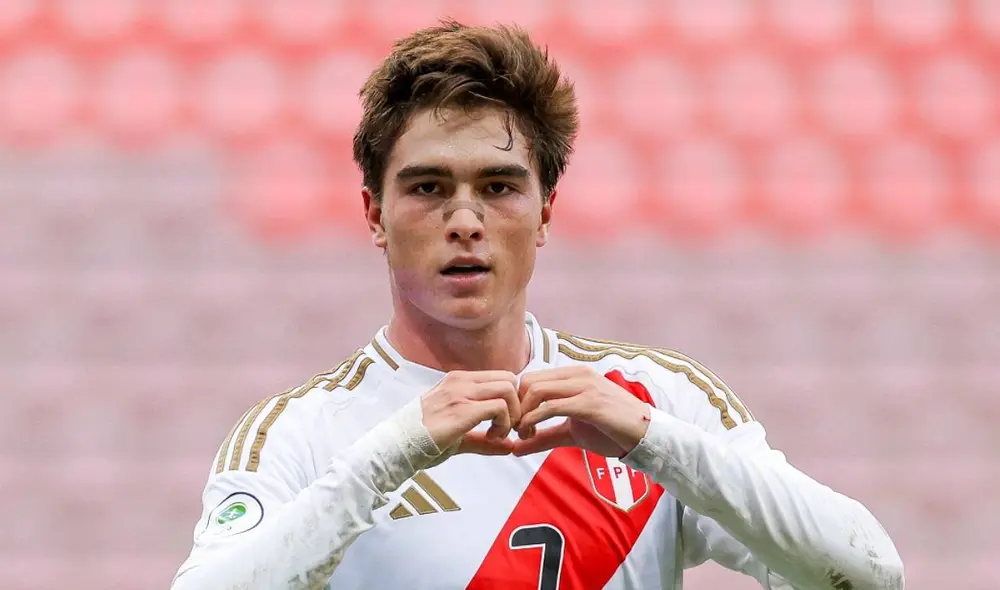 Juan Pablo Goicochea es el goleador de la selección peruana en el Sudamericano Sub-20 con dos anotaciones. Foto: Conmebol