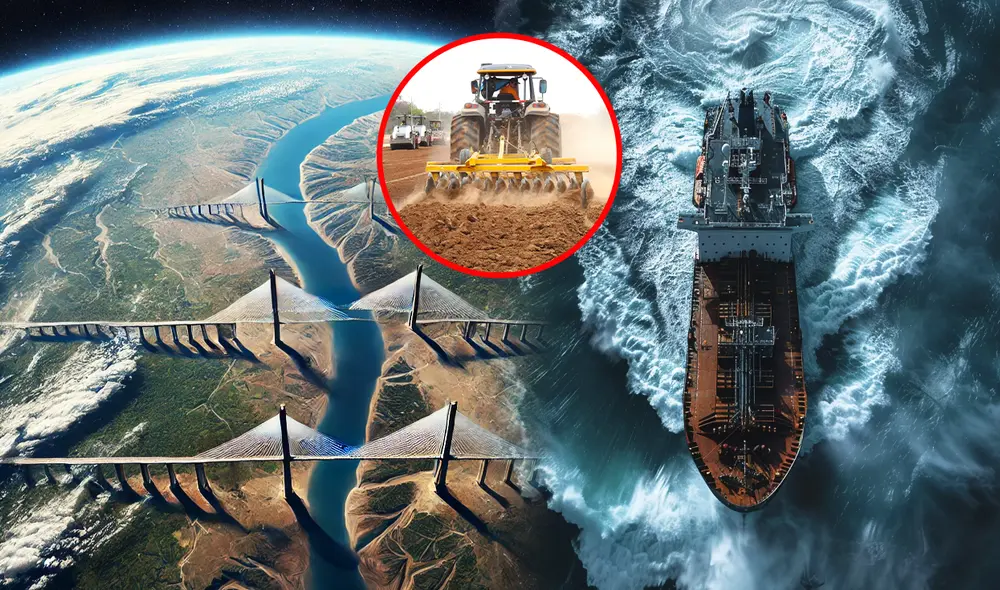 Paraguay, Chile, Argentina y Brasil tendrán su propio canal de Panamá. Foto: composición LR/DALL-E/Freepik/MOPC Paraguay, Chile, Argentina y Brasil tendrán su propio canal de Panamá. Foto: composición LR/DALL-E/Freepik/MOPC