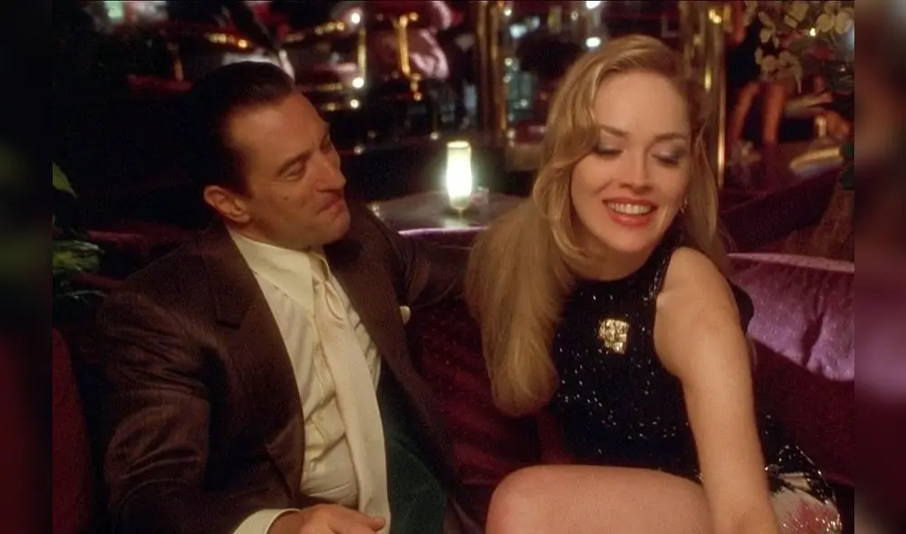 Pareja explosiva en “Casino” (1995): Sam Rothstein (Robert de Niro) y Ginger McKenna (Sharon Stone).