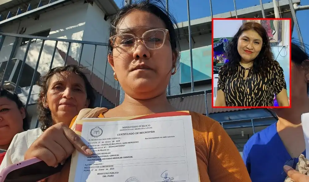 Familiares de la víctima denuncian falta de información y piden esclarecer su muerte en el centro de salud de Piura. Foto: Almendra Ruesta/LR Familiares de la víctima denuncian falta de información y piden esclarecer su muerte en el centro de salud de Piura. Foto: Almendra Ruesta/LR