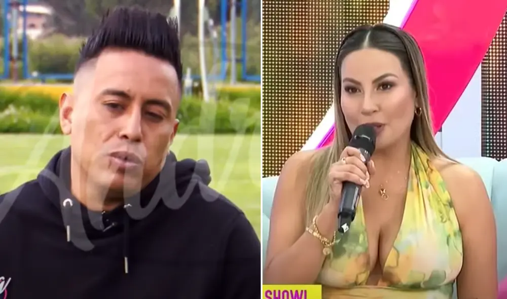 Pamela López y Christian Cueva están enemistados públicamente. Foto: Composición LR/Captura ATV/Captura Willax TV