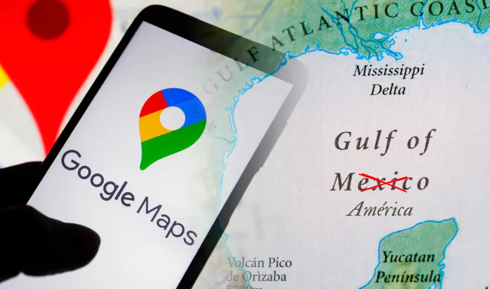 Google Maps cambiará el nombre de 'Golfo de México' a 'Golfo de América' en sus mapas para internautas estadounidenses. Foto: Composición LR