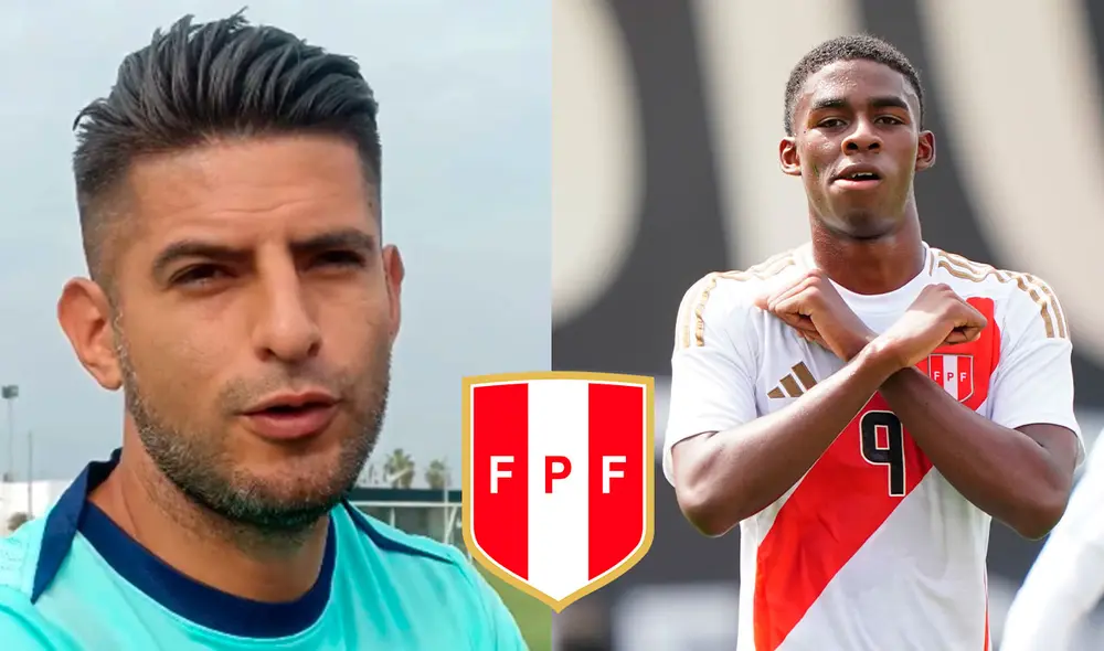 Carlos Zambrano defendió a Víctor Guzmán ante los 'dardos' que recibe por su actuación con perú sub-20. Foto: composición LR/La Bicolor/X/captura de X/@wilogilsports