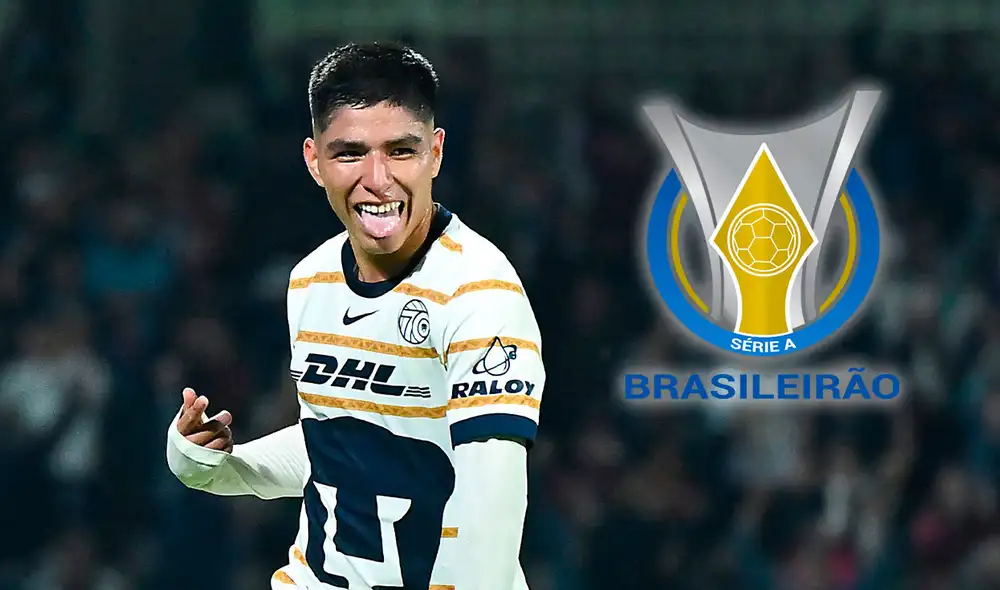 Piero Quispe brilla en Pumas UNAM, por lo que llamó la atención de un equipo de Brasil. Foto: composición LR/Pumas UNAM/X