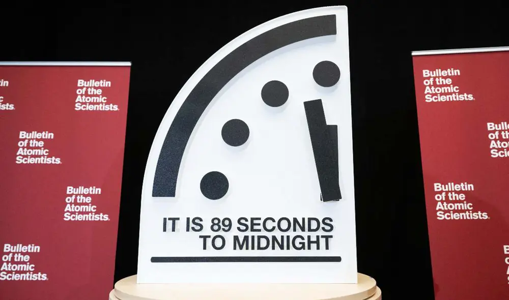 El 'Reloj del Juicio Final', una herramienta simbólica creada por científicos para visualizar la probabilidad de que la humanidad desaparezca.