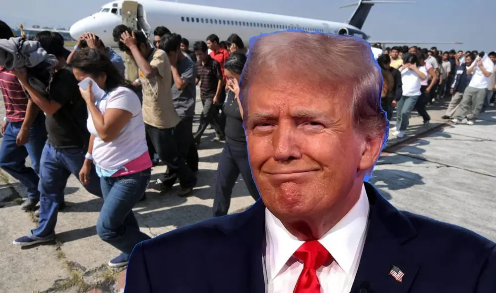 Donald Trump emplea la deportación express para agilizar sus órdenes. Foto: composición LR