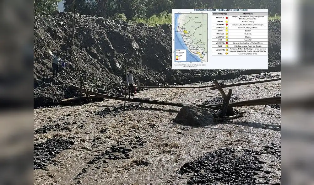 COEN advirtió riesgo de huaicos en 11 provincias. COEN advirtió riesgo de huaicos en 11 provincias.