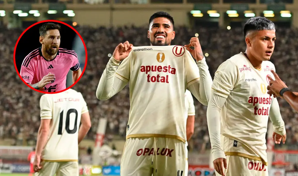 Lionel Messi es la figura principal de Inter Miami, pero la 'U' también tiene jugadores importantes. Foto: composición de LR/Universitario/AFP