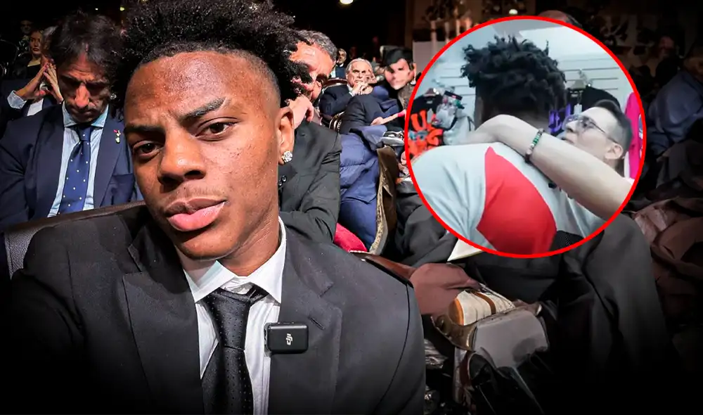 Speed no lo esperaba y prefirió retirarse de tienda. Foto: Ariana Espinoza-composición LR/IShowSpeed/ YouTube