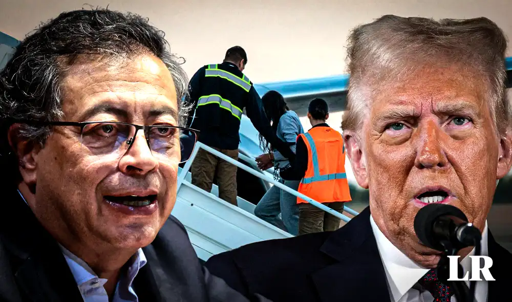 Petro cedió a exigencias de Donald Trump y aceptó la llegada de vuelos con deportados. Foto: composición LR/Gerson Cardoso/AFP Petro cedió a exigencias de Donald Trump y aceptó la llegada de vuelos con deportados. Foto: composición LR/Gerson Cardoso/AFP