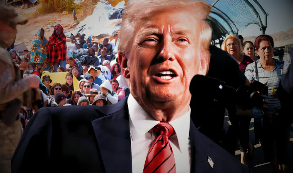 La firma de la Ley Laken Riley por parte de Donald Trump es solo el comienzo de un enfoque más rígido hacia la inmigración. Foto: composición LR/AFP/BBC